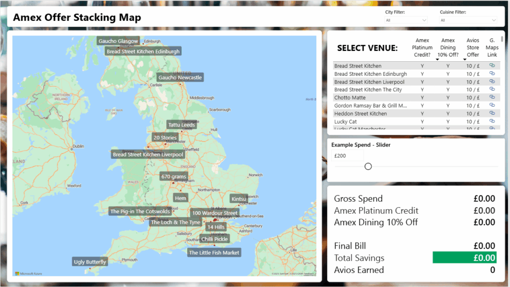 amex dining screenshot
